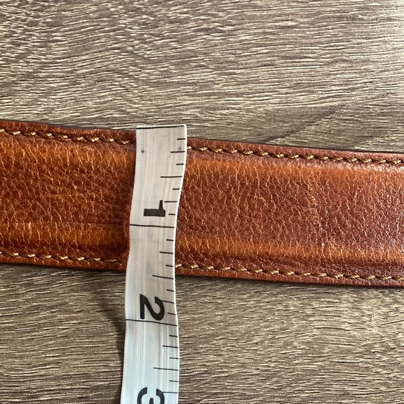 Mens Pre Owned Links & Kings Brown Italian Leather Golf Belt Size 40 - Picture 13 of 14